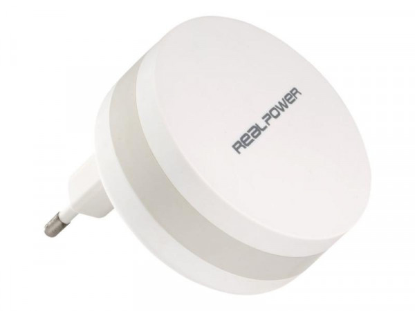 Powerbank RealPower PBC1800 mAh mit Stecker