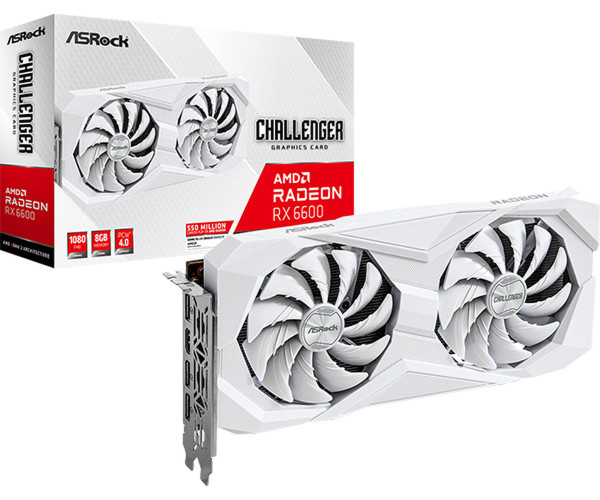 ASRock RX6600 CLW 8G Challenger White 8GB DDR6 HDMI/3xDP