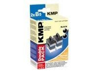 KMP B5D - 2er-Pack - 20 ml - Schwarz - Tintenpatrone (Alternative zu: Brother LC41BK, Brother LC900B