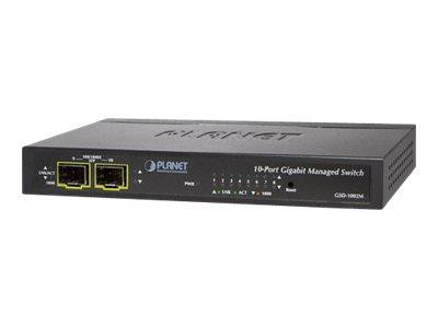 PLANET 8-Port GE + 2-Port SFP Managed Desktop Switch