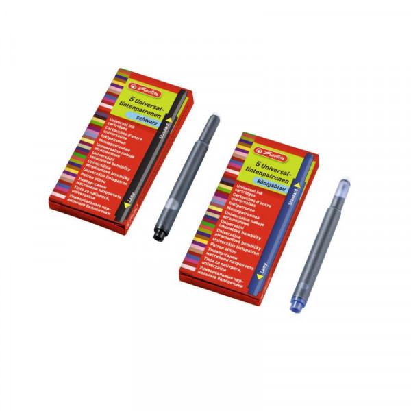 Herlitz Tintenpatronen universal 2x 5 Stück schwarz
