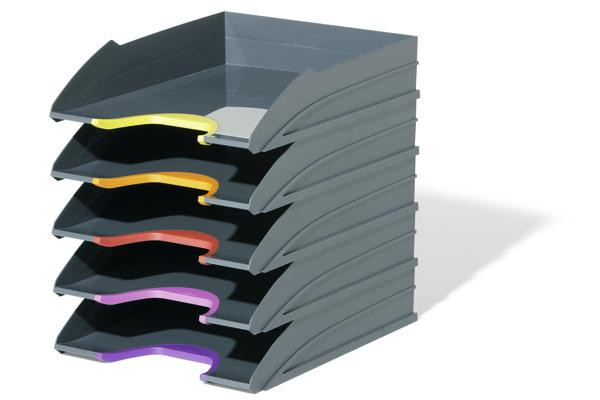 DURABLE Briefablagen Varicolor 5 Fächer anthrazit/farbig