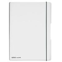 Herlitz Notizheft my.book flex A4 PP 2x 40Bl. kar/lin trans.