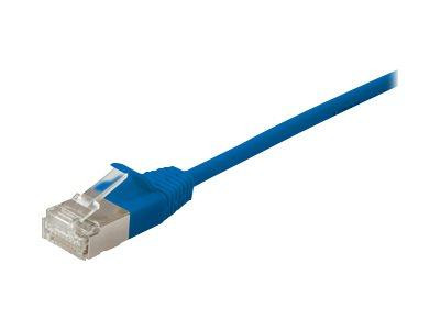 Equip Patchkabel Cat6A S/FTP 2xRJ45 0.50m blau (SSTP) Slim