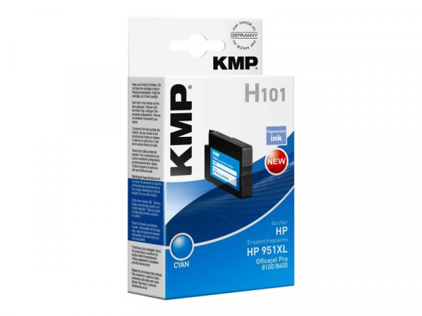 KMP Patrone HP CN046AE NR. 951XL cyan 1500 S. H101 refilled