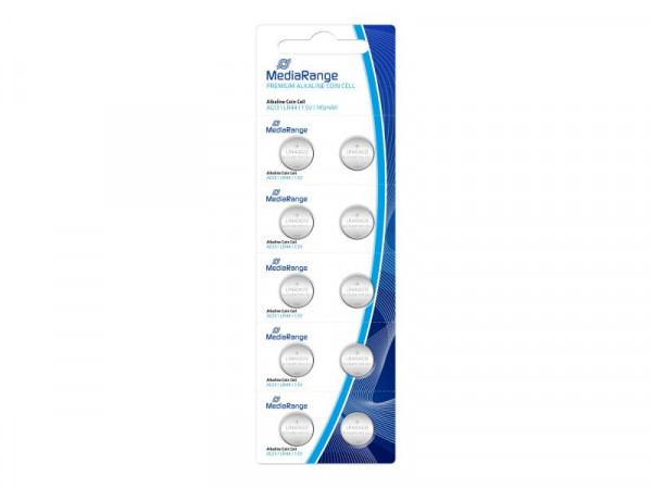 MediaRange Batterie Knopfzelle Blister LR 44 1,5 10er Pack