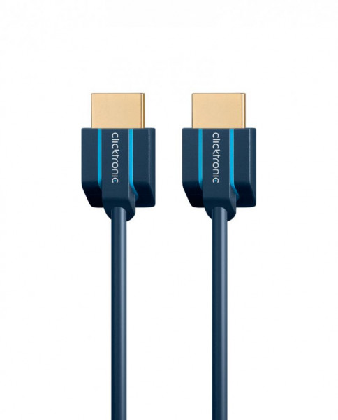 Clicktronic Ultraslim HDMI High Speed 3m, schwarz, retail