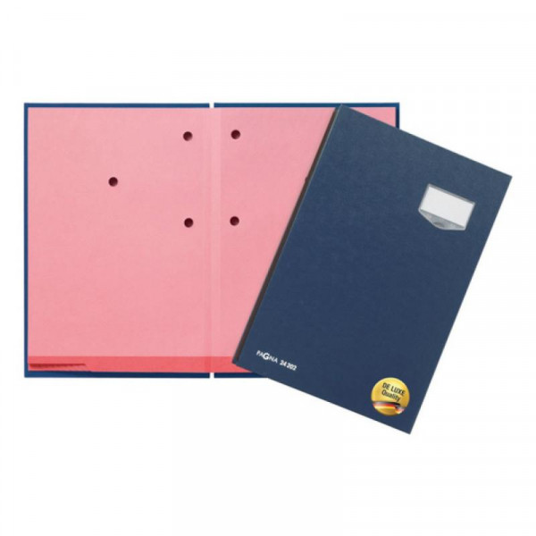 PAGNA Unterschriftsmappe DE LUXE Kunststoff 20 Fächer blau