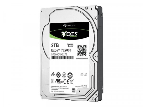 Seagate 8.9cm (2.5") 2TB SAS3 Exos 7E2000 512e 7200