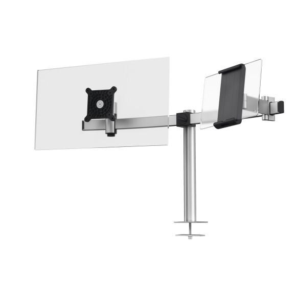 DURABLE Monitorhalterung 1Monitore 1Tablet Tischdurchf Silbe