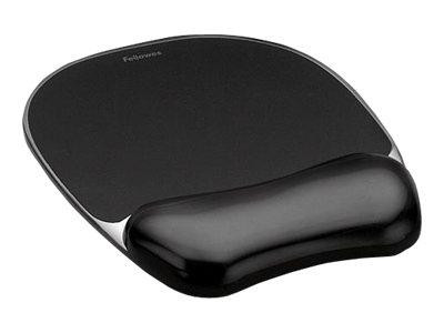 Fellowes Mauspad Crystal Gel Handgelenkauflage, schwarz