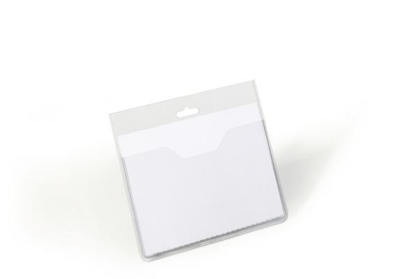 DURABLE NamensschilderhÃ¼lle offen 6x9cm 20er Pck transp
