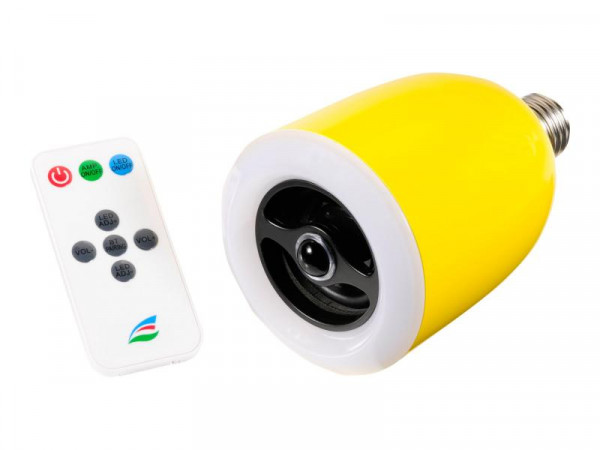 Aktivbox ultron boomer light gelb Bluetooth mit LED LampeE27