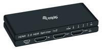 Equip HDMI Splitter 2.0 2 Port Ultra Slim 4K/60Hz schwarz