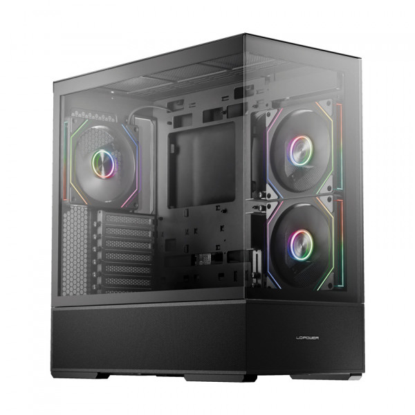 LC-Power Geh Midi ATX Gaming 812B - Onyx Vision - o.N