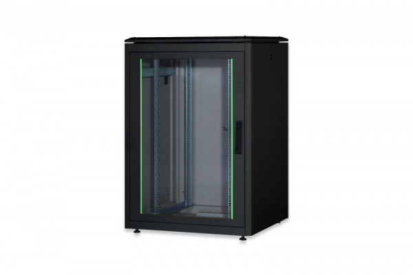 DIGITUS Netzwerkschrank Unique 22HE 1164x800x800mm schwarz