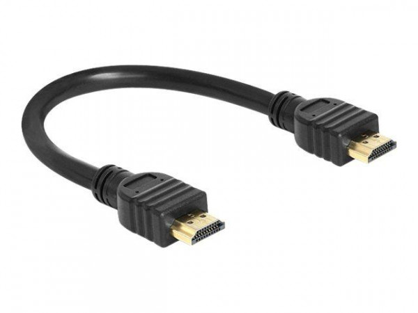 HDMI Kabel Delock Ethernet A -> A St/St 0.25m 4K Gold