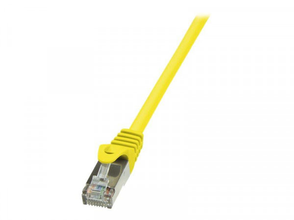 LogiLink CAT5e SF/UTP Patchkabel AWG26 gelb 0,25m