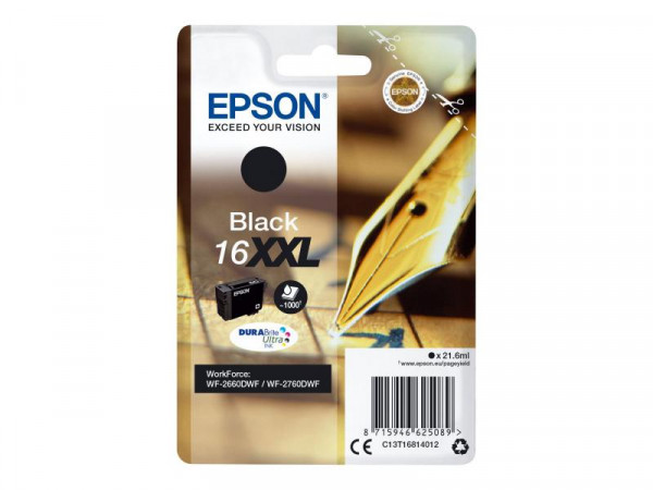 Patrone Epson 16XXL XL für WorkForce WF-2660DWF black