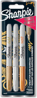 Sharpie Metallic Marker Permanent F 3 Stk