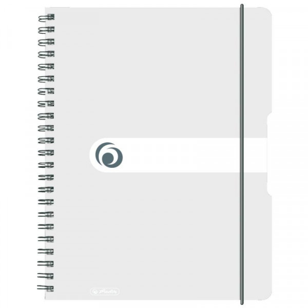 Herlitz Spiralblock "to go" PP-Cover A4 80 Bl. transparent