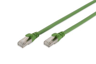 DIGITUS CAT 6A S/FTP Patchkabel, PUR (TPU), 1m, grün