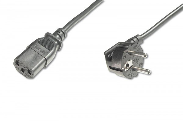 Netzkabel, 1,8m, schwarz