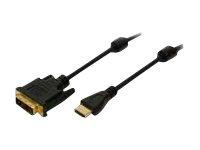 LogiLink HDMI-DVI-Kabel HDMI->DVI-D St/19-pin St 3,00m bk