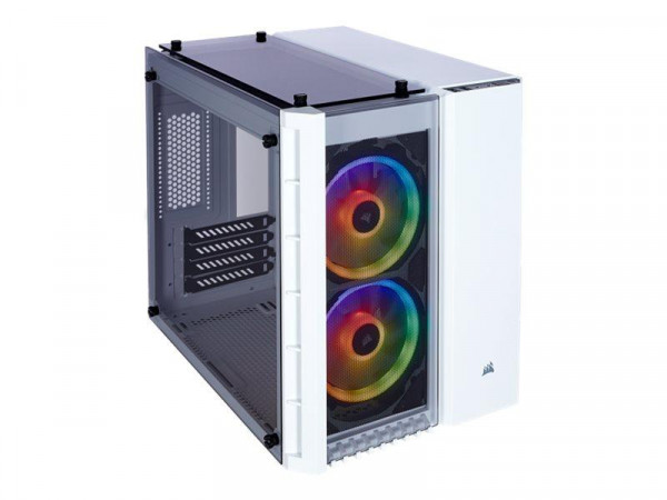 Gehäuse CORSAIR Micro ATX Crystal 280X RGB White (Tempered Gla