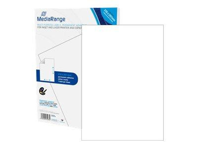 MediaRange Etiketten weiß 210x297mm 50 St. zb. für Pakete