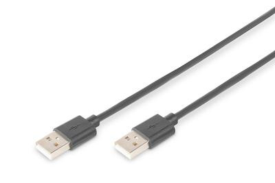 DIGITUS USB 2.0 Anschlusskabel, 1,8m, schwarz