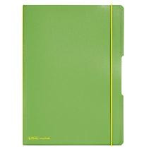 Herlitz Notizheft flex A4 PP hellgrün 2x 40Bl. kariert/linie