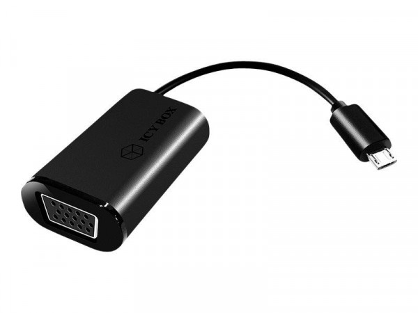Adapter IcyBox 1x SlimPort Stecker -> 1x VGA Buchse
