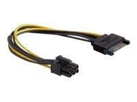 Adapterkabel SATA -> PCIe 6Pin 0,2m