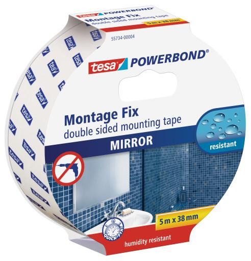 tesa Powerbond Montageband Spiegel 5m 38mm