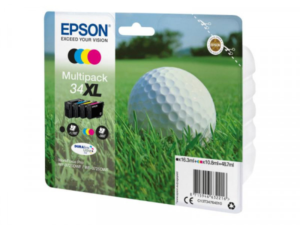 Patrone Epson 34XL Größe XL 4erPack Multipack