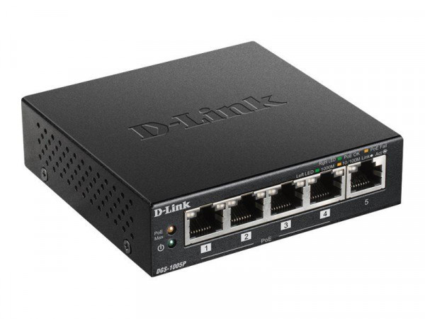 Switch D-Link DGS-1005P 5*GE PoE
