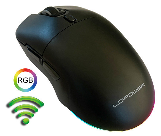 MAUS LC-Power Optical Gaming-Funkmaus LC-M900B-C-W