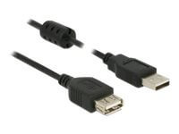 DELOCK USB Verl. A -> A St/Bu 0.50m schwarz