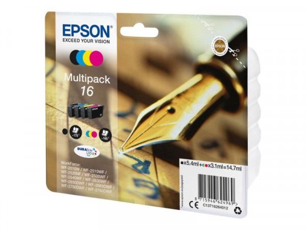 Patrone Epson WF2010/2510/2530/2540 black + Color T1626