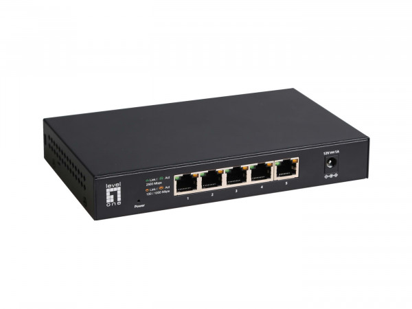 LevelOne Switch 5x GE GEU-0525 2.5GbE 100/1000Mbps sw