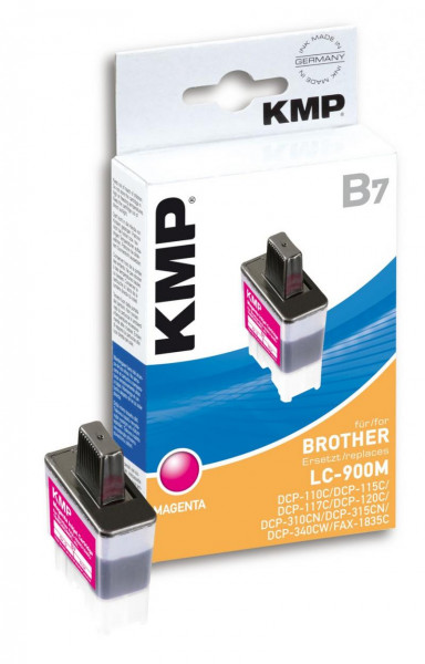 KMP Magenta - Tintenpatrone (Alternative zu: Brother LC41M, Brother LC900M)