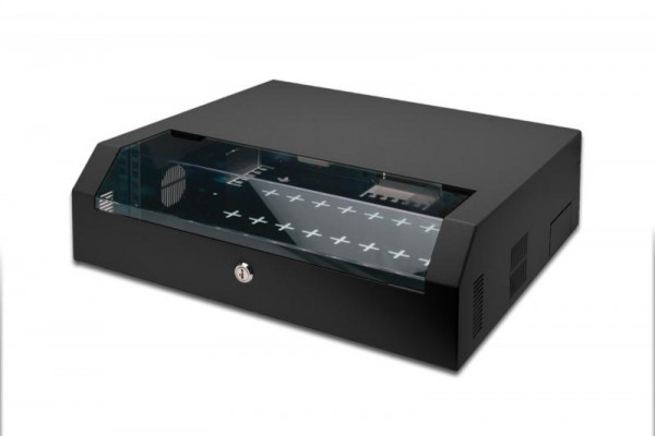 DIGITUS Wandgehäuse SOHO 3HE 145x500x475mm schwarz