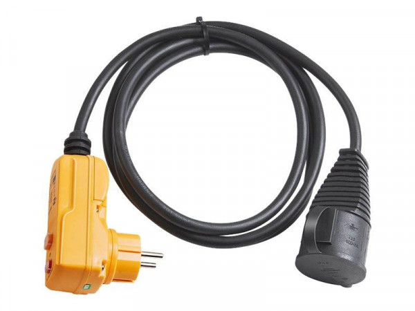 Schutzadapterleitung Brennenstuhl FI IP44 2m schwarz