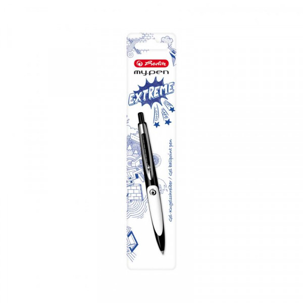 herlitz Kugelschreiber my.pen schwarz/weiß