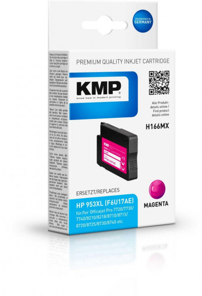 KMP Patrone HP 953XL (F6U17AE) magenta 2000 S. H166MX