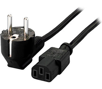 Equip Netzkabel Anschl. Schukon. 1.80m gewinkelt