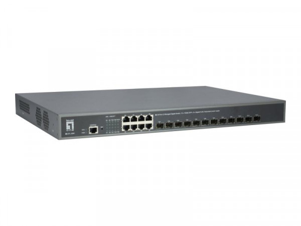 LevelOne Switch 8x GE GTL-2091 12xGSFP+19