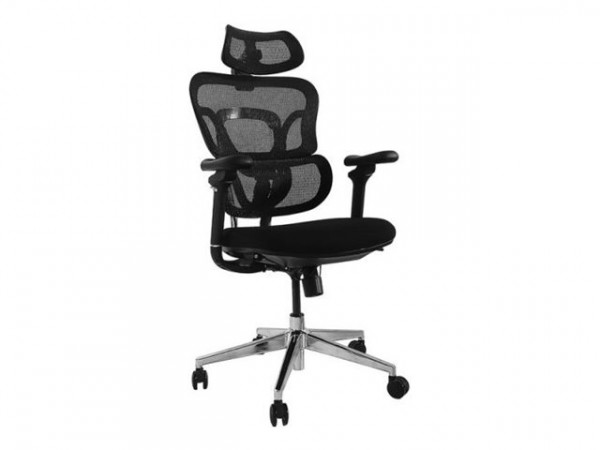 Equip Ergonomischer Bürostuhl mit Kopf und Armstützen sw