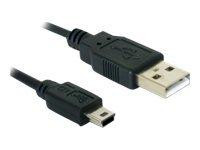 USB Kabel Delock A -> Mini-B St/St 1.00m sw